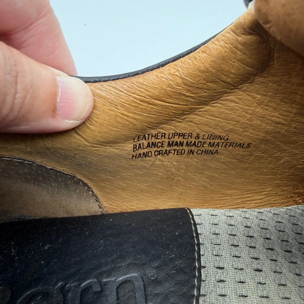 Born Black Brown Leather Comfort Oxford 10.5 Casual Normcore Y2K Minimalist